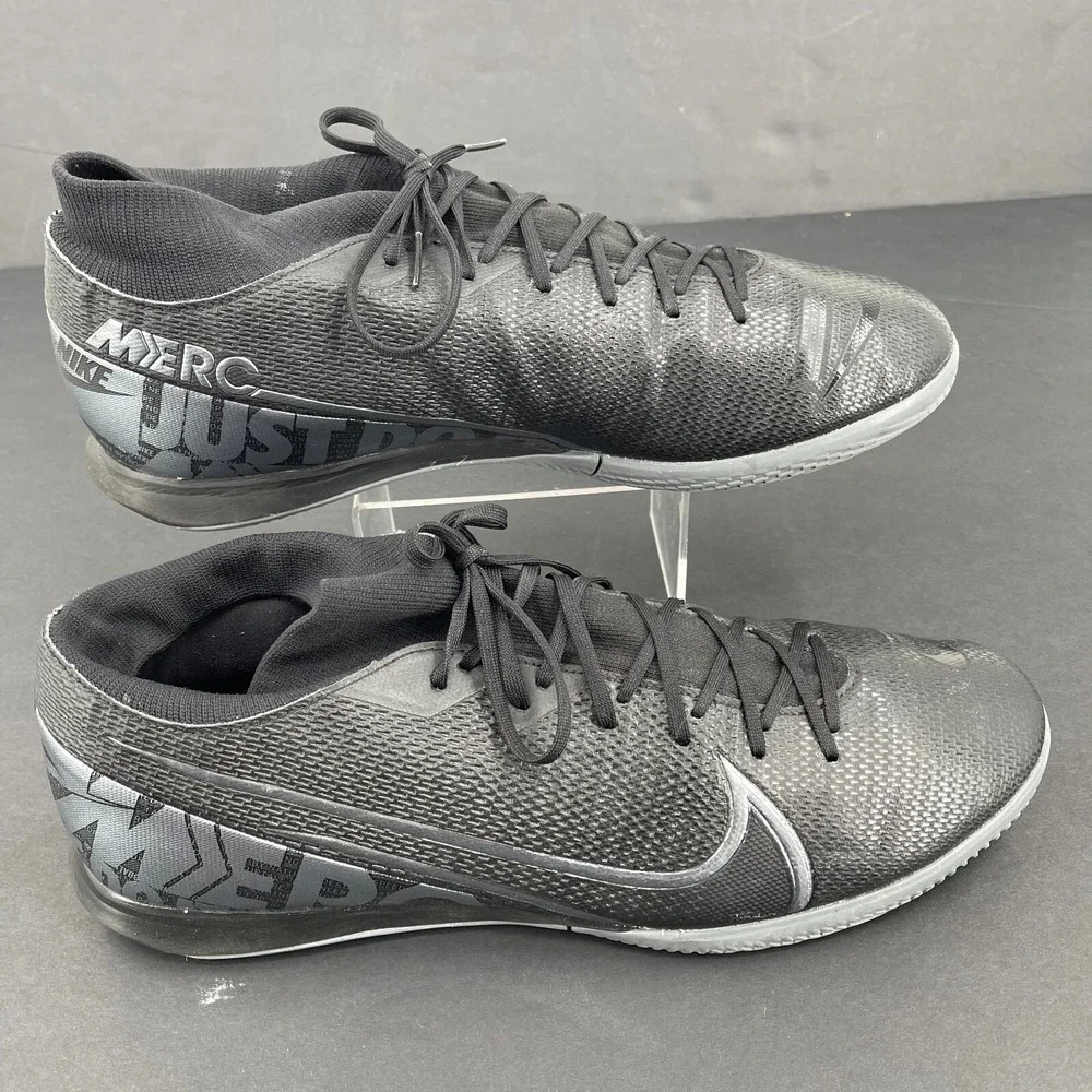 Nike Mercurial Superfly 7 Soccer Cleats Shoes MENS Academy Black Lace Up SIZE 13 - Picture 9 of 16